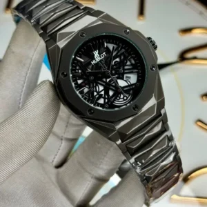 HUBLOT SPIDER CHAIN WATCH -FULL BLACK