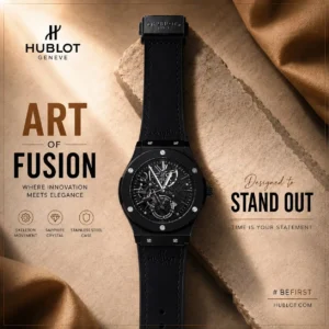 HUBLOT SPIDER WATCH - FULL BLACK