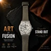HUBLOT SPIDER WATCH - GRAY BELT WHITE INSIDE